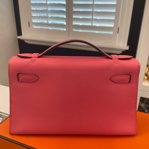 Hermes Kelly pochette rose - Picture 3 of 6